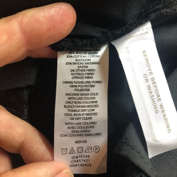 Loft Women’s Lace Dress Open Back Lined 3/4 Length Sleeves Stretchy Fit & Flare - Picture 7 of 8